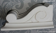 X1 Large Hand Made Scroll  Plaster Corbel 250mm x 146mm x 107mm