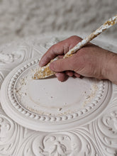 Bespoke Ceiling Rose Victorian Floral Leaf 460 mm / 18" (155mm center) Hand Made Plasterware